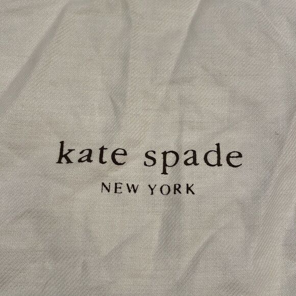 Kate Spade white dust bag with brown drawstrings and lettering. No purse - Picture 4 of 7